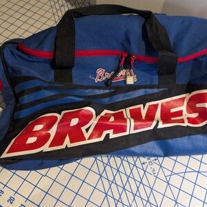 rave Blue and Red Duffel Bag